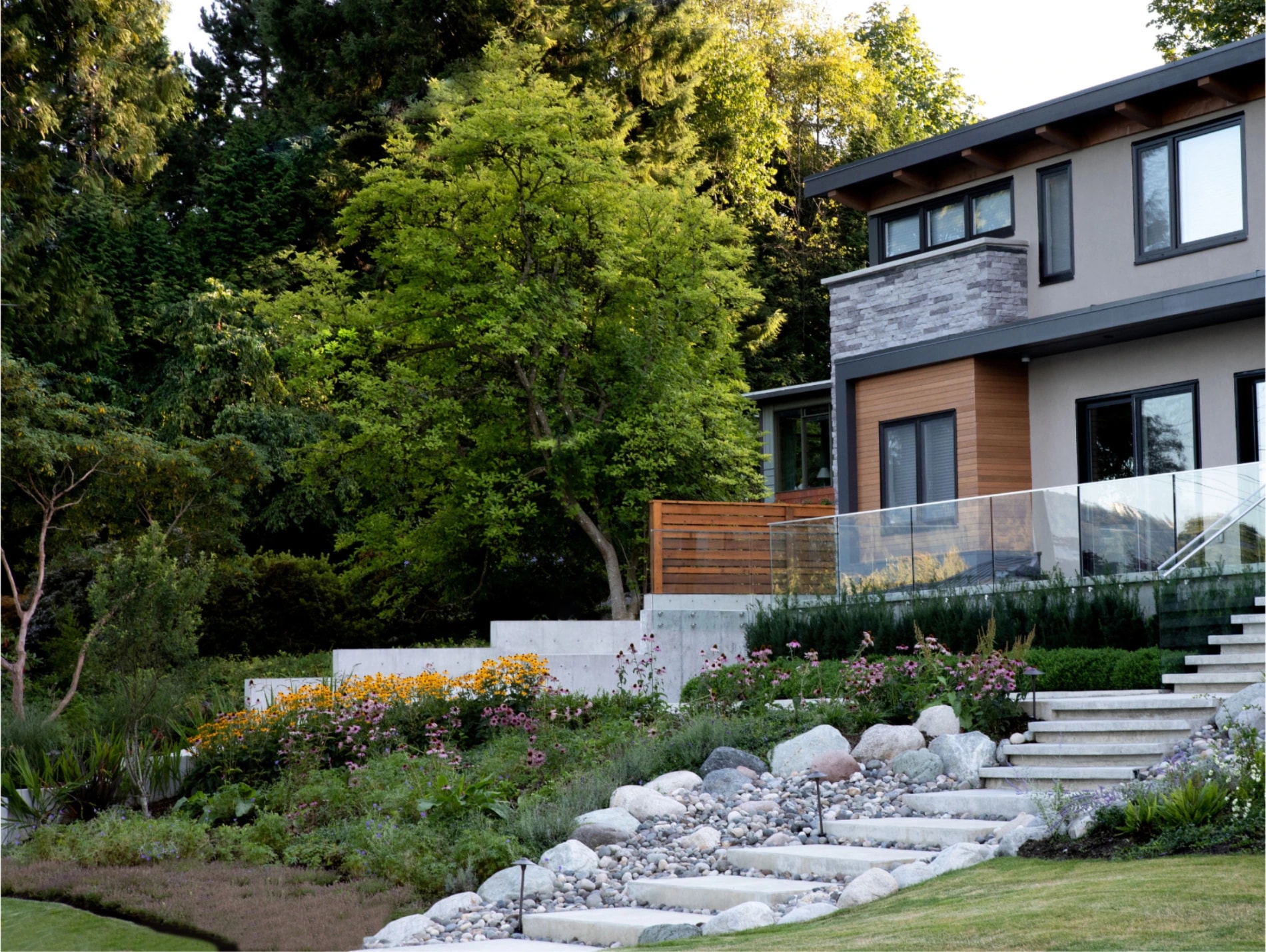 exterior of modern Vancouver home after design-build project completed by Hyland