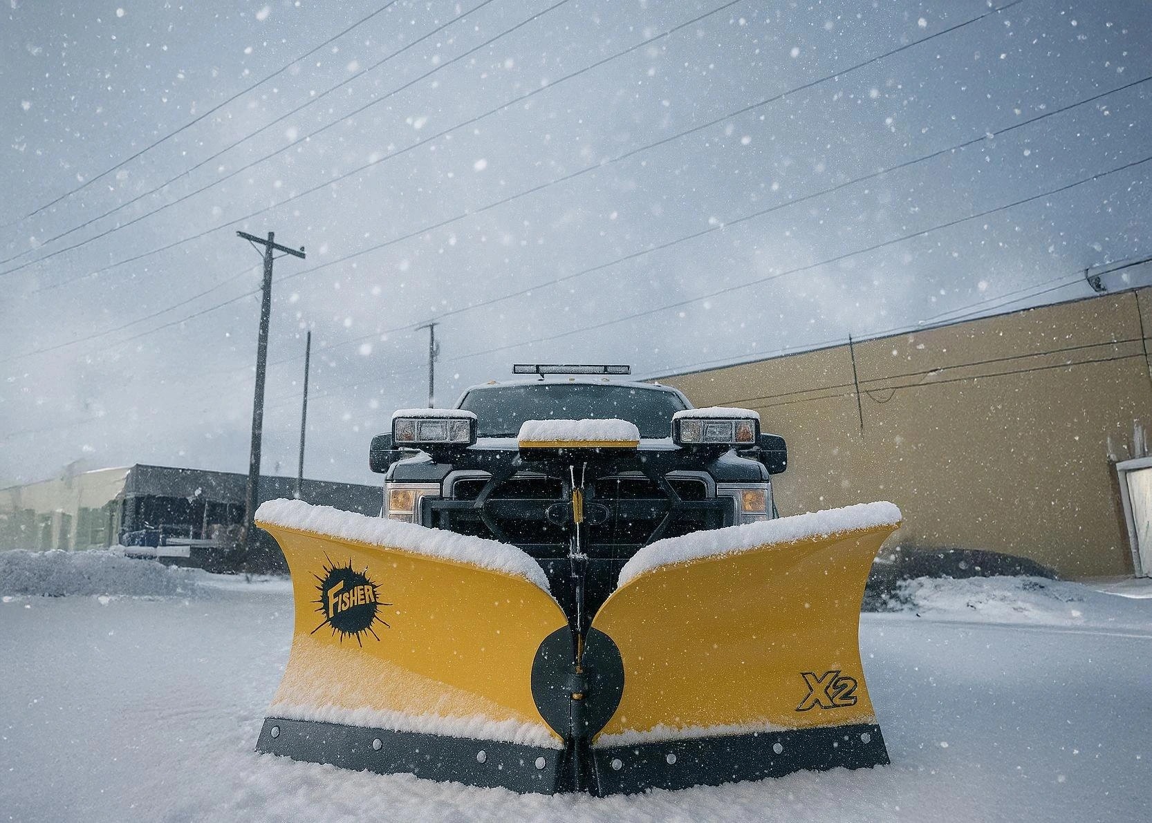 Hyland snow plow truck